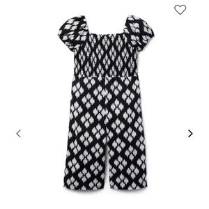 Janie and Jack Ikat Smocked Jumpsuit Sz 14